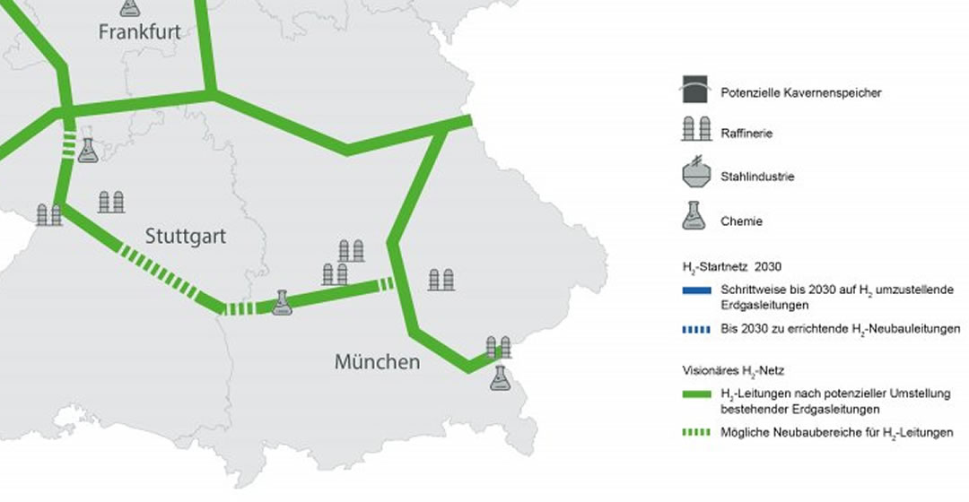 FNB plant 1.200 Kilometer langes „H2-Startnetz“ für Wasserstoff-Transport