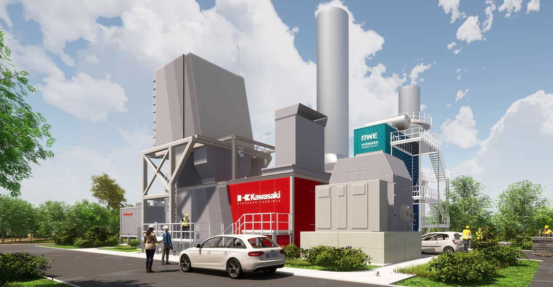 RWE und Kawasaki planen in Lingen Kraftwerk mit wasserstofffähigen Gasturbinen