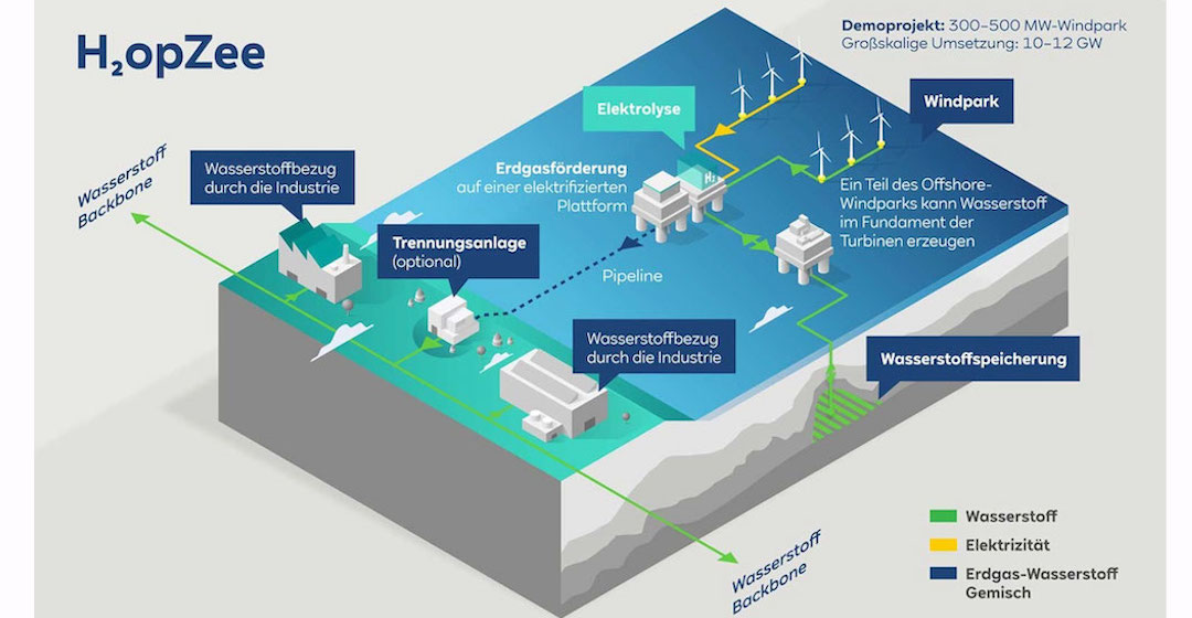 RWE und Neptune Energy prüfen die Produktion von grünem Wasserstoff in der Nordsee