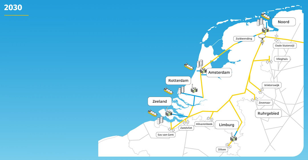 Gasunie baut Wasserstofftransportnetz in den Niederlanden