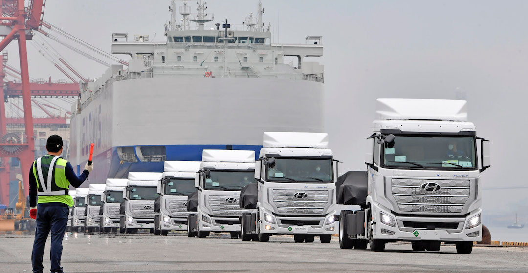 Hyundai exportiert Brennstoffzellen-Lkw „Xcient“ nach Deutschland