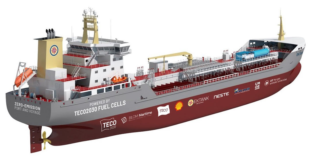 Teco 2030 rüstet Tankschiff mit Brennstoffzellen aus