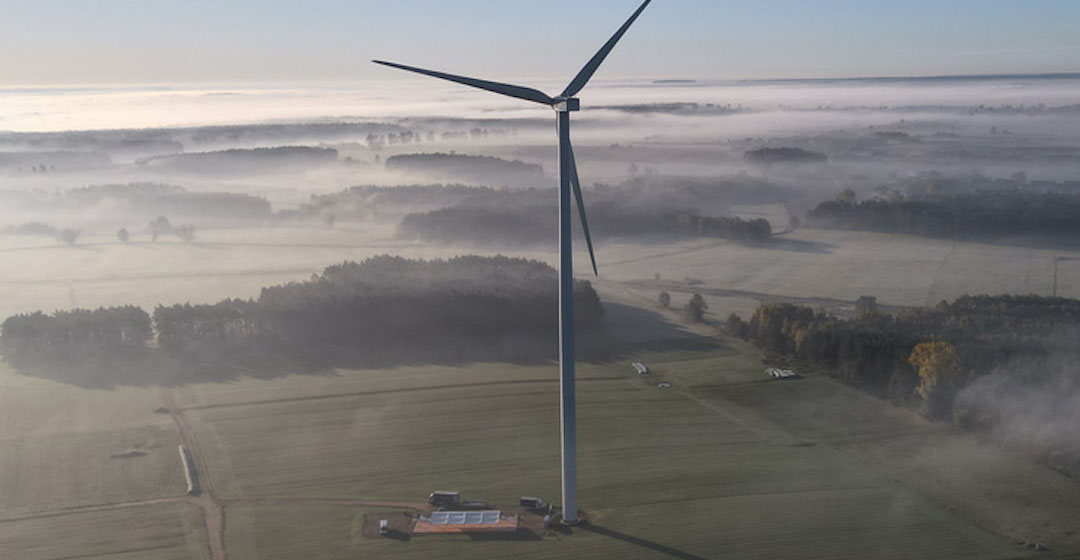 Abo Wind plant in Hessen WKA mit H2-Produktion und Tankstelle