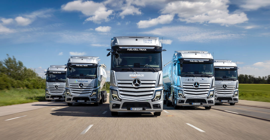 Daimler schickt GenH2-Trucks bei fünf Kunden in den Praxistest