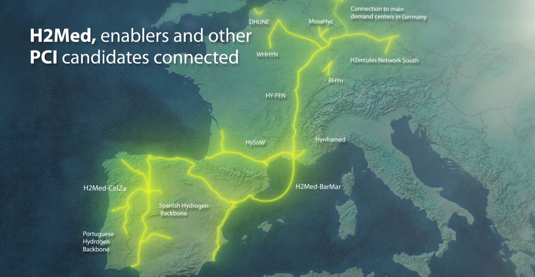 Allianz der europäischen Industrie stützt den Wassserstoffkorridor „H2med“