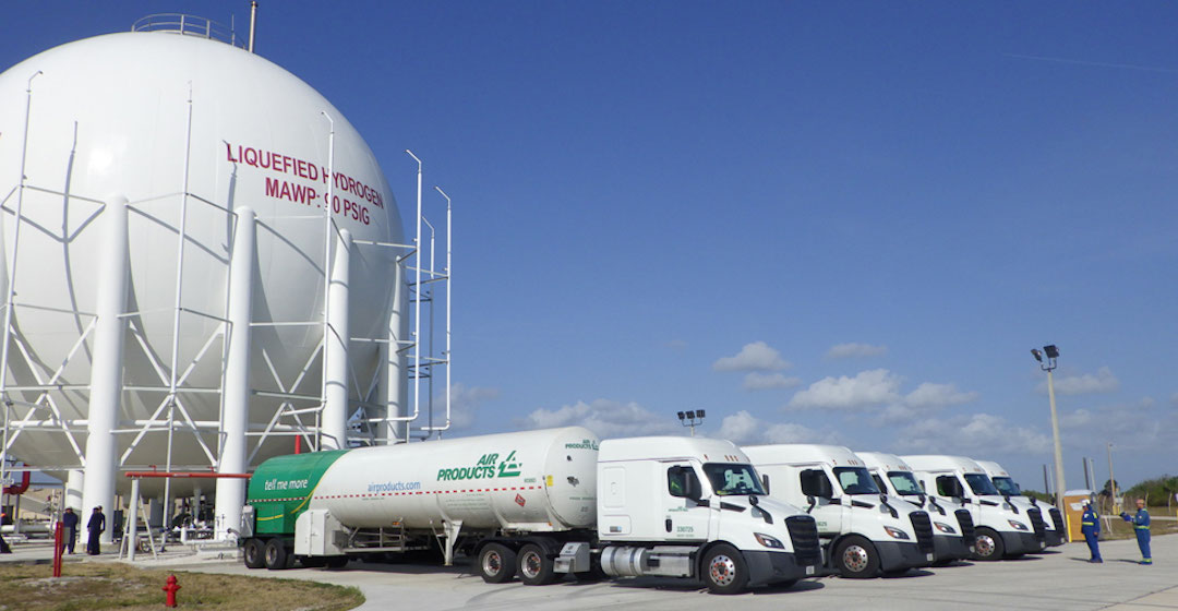 Air Products befüllt NASA-Tank mit 2,7 Millionen Litern Flüssigwasserstoff