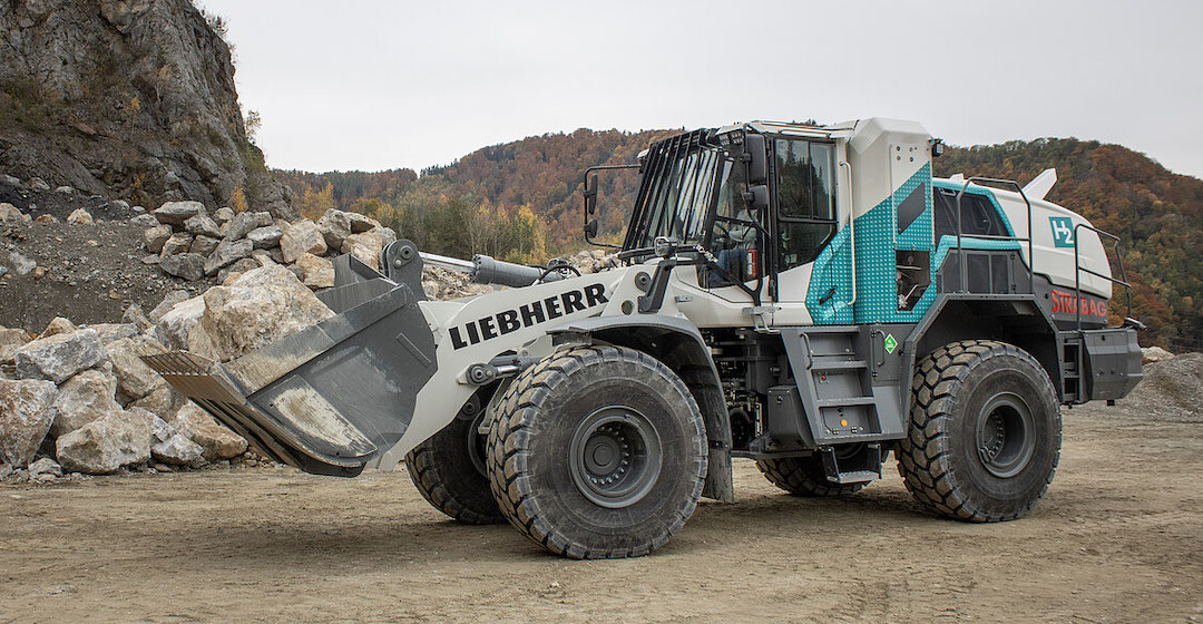 STRABAG testet Radlader mit Wasserstoffantrieb unter realen Bedingungen im Steinbruch