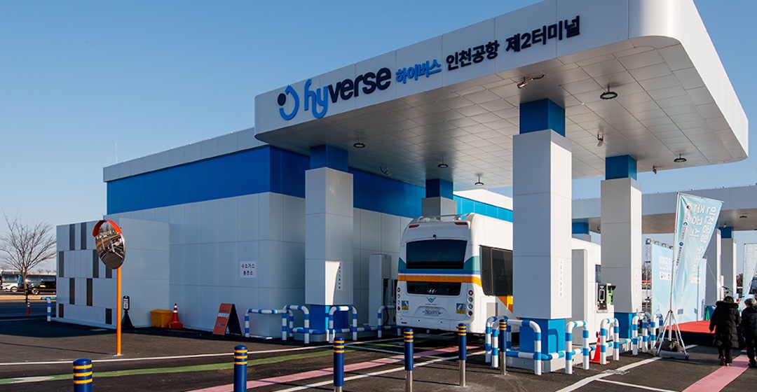 Busse am Incheon International Airport tanken jetzt flüssigen Wasserstoff