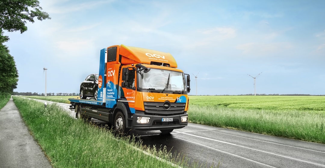 Automobilclub nutzt Abschleppwagen mit Brennstoffzellen