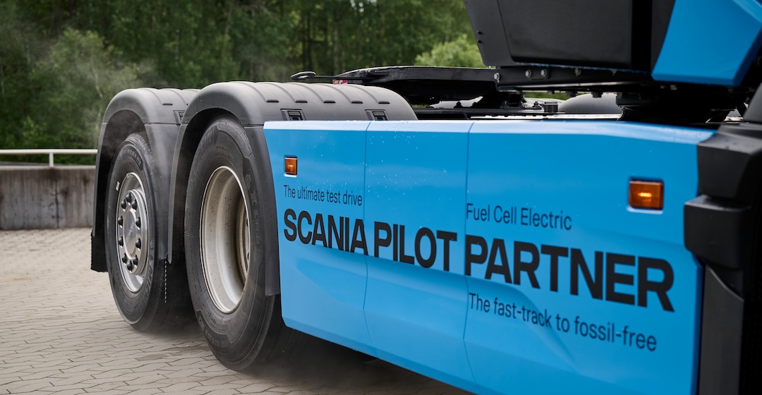 Finnischer Logistiker fährt Brennstoffzellen-Lkw von Scania im Testbetrieb